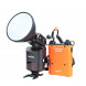 Godox WITSTRO ad360ii-n TTL 360 W GN80 Leistungsstark 2.4 G Wireless X-System Speedlite Flash Light + 4500 mAh PB960 Lithium-Akku + Bare Leuchtmittel 360 W Tube Flash + ad-s15 verstellbar Abdeckung für Nikon Kamera-010